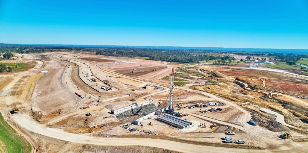 190621 - Western Sydney International construction site
