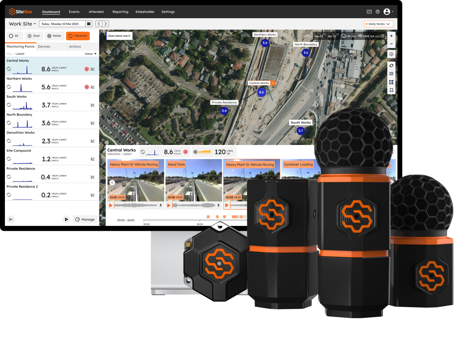 SiteHive_DesktopDevices_SiteHiveEnviroPro_Hexanodes-Next-Gen_Vibration